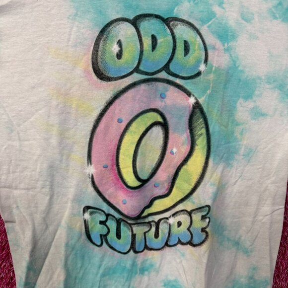 Odd Future Airbrush Iced Out Donut Logo Hip Hop Tie Dye M - Picture 2 of 5